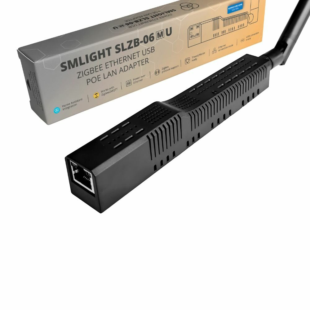 SMLIGHT SLZB-06MU MG21 – Zigbee Ethernet PoE Coördinator voor Home Assistant
