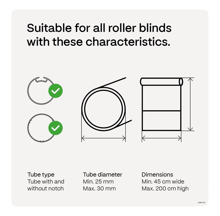 MotionBlinds Upgrade Kit – Retrofit Rolgordijnmotor 433 MHz