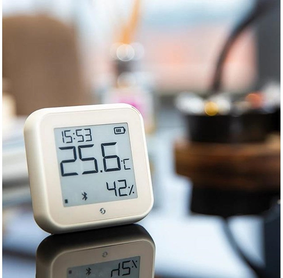 Shelly H&T Gen3 | Wi‑Fi temperatuur- en vochtigheidssensor met e‑paper display