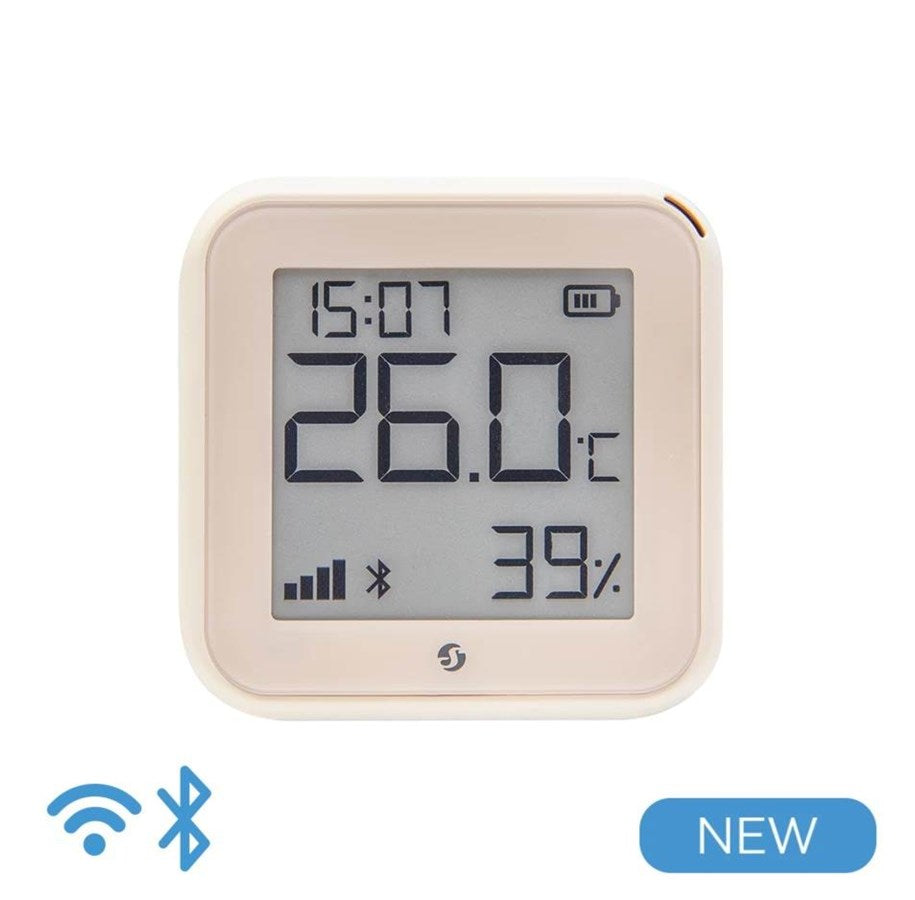 Shelly H&T Gen3 | Wi‑Fi temperatuur- en vochtigheidssensor met e‑paper display