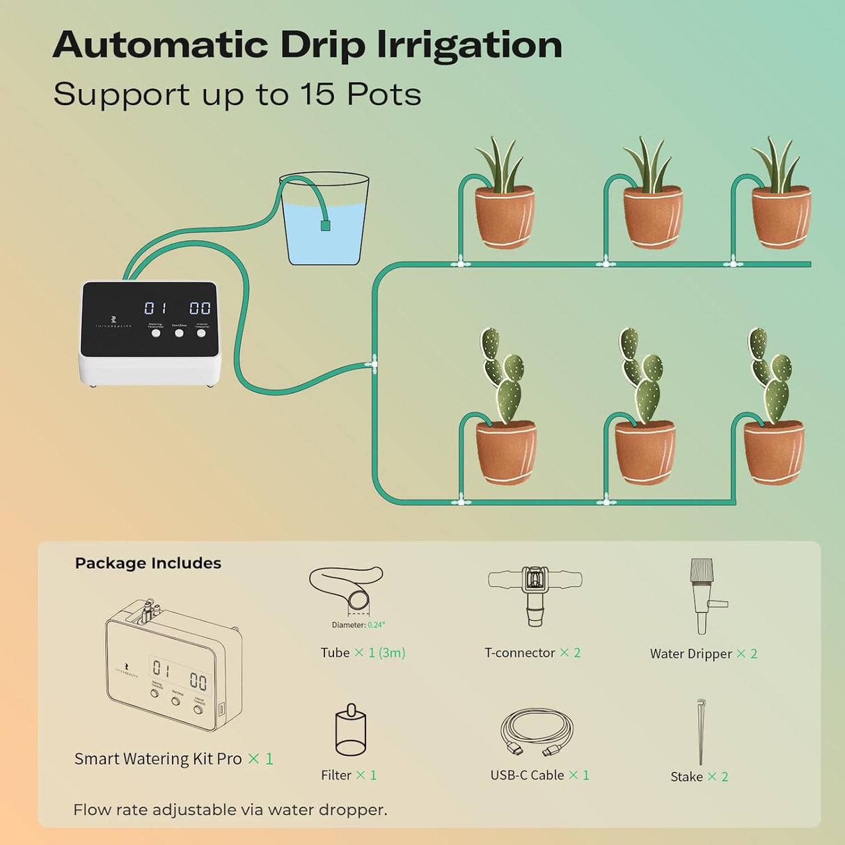 Automatische smart plant water kit Automatische smart plant water kit