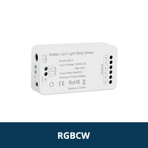 Zemismart ZML3 | Matter WiFi LED Strip Driver RGBCW (12-24V)