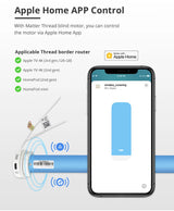 Zemismart MT25B | Draadloze rolgordijnmotor (Retrofit) | Matter over Thread