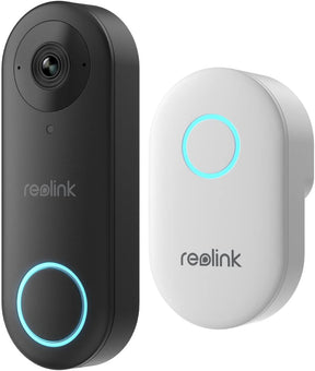 Reolink 2K+ Video Deurbel Wi-Fi met Camera, Groothoek, Tweeweg Audio, Slimme Menselijke Detectie en Waarschuwingen, 2.4/5GHz WiFi, SD-kaartsleuf, met Chime, Video Doorbell WiFi (Plug-in Versie)