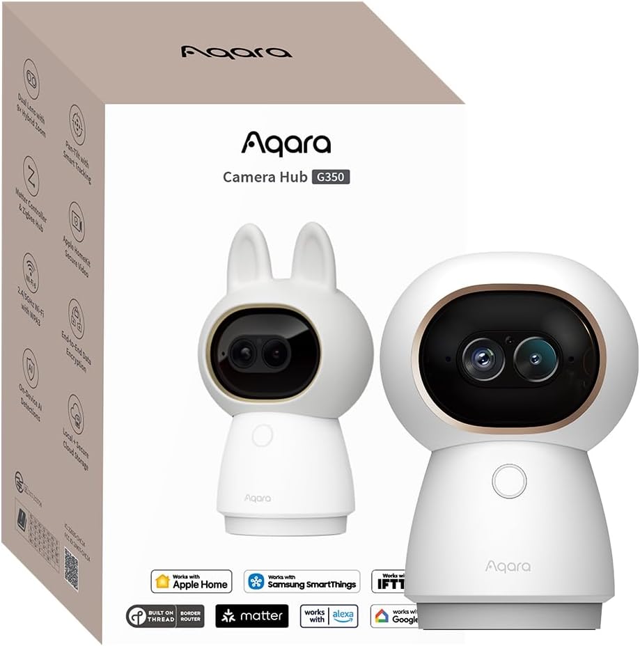 Aqara Camera Hub G350 | Innenkamera mit Lokaler KI, Matter & HomeKit