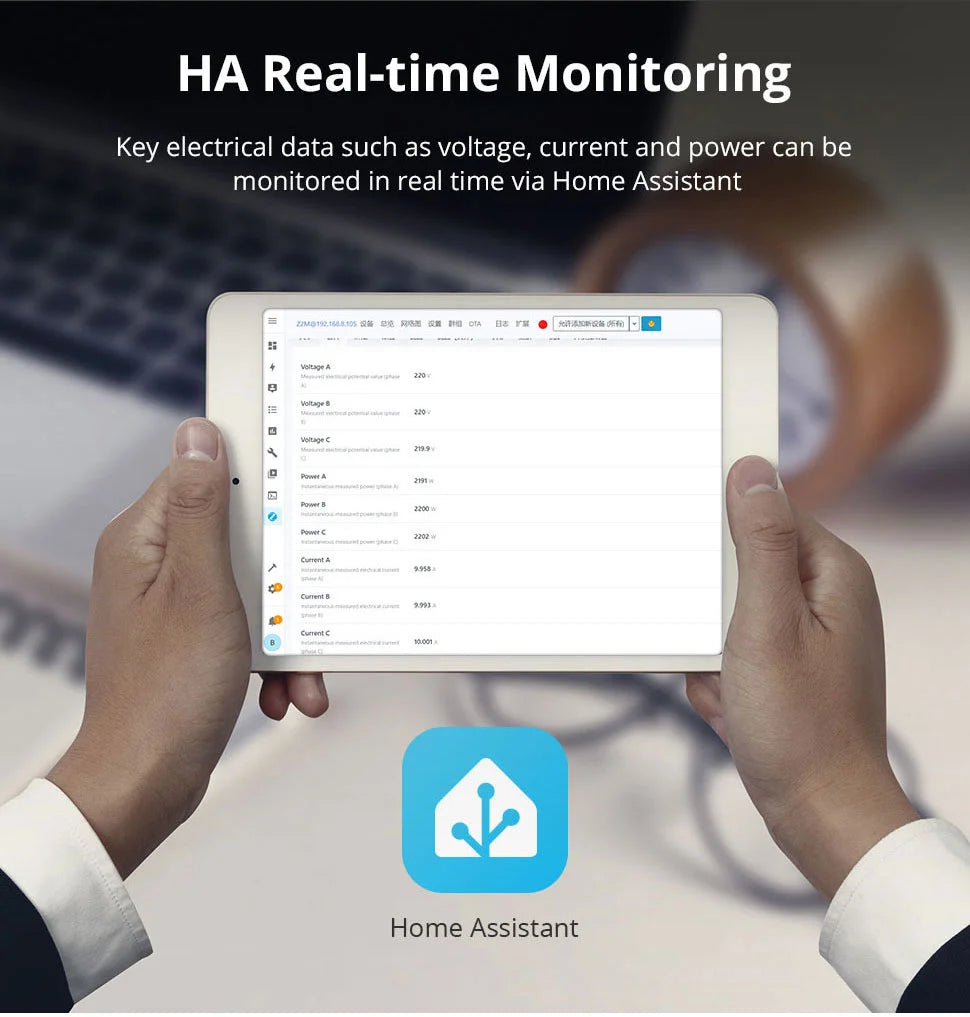 Zemismart SPM02-D2TZ | 3-fase 63A - Zigbee Smart Energiemeter