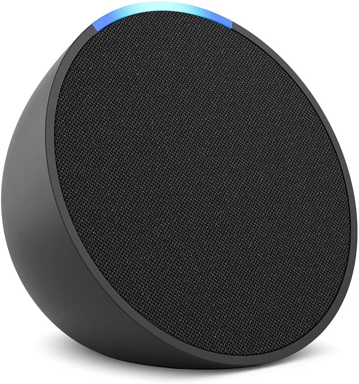 Amazon Echo Pop | Compact Smart Speaker with WiFi, Bluetooth, and Alexa - Anthracite