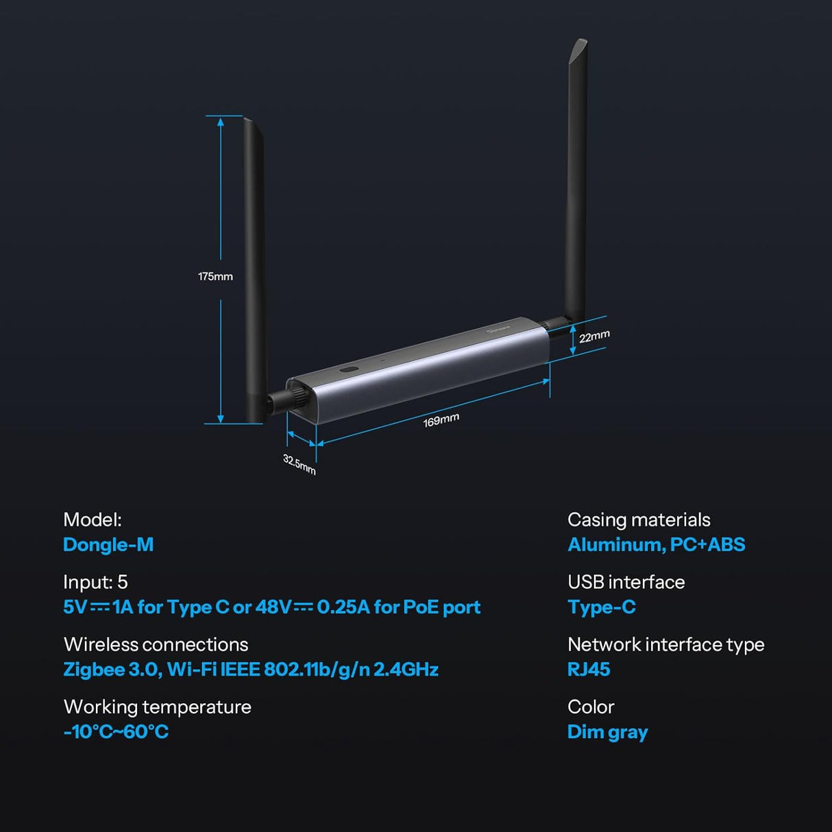 SONOFF Dongle Max – Zigbee & Thread PoE Gateway voor Home Assistant