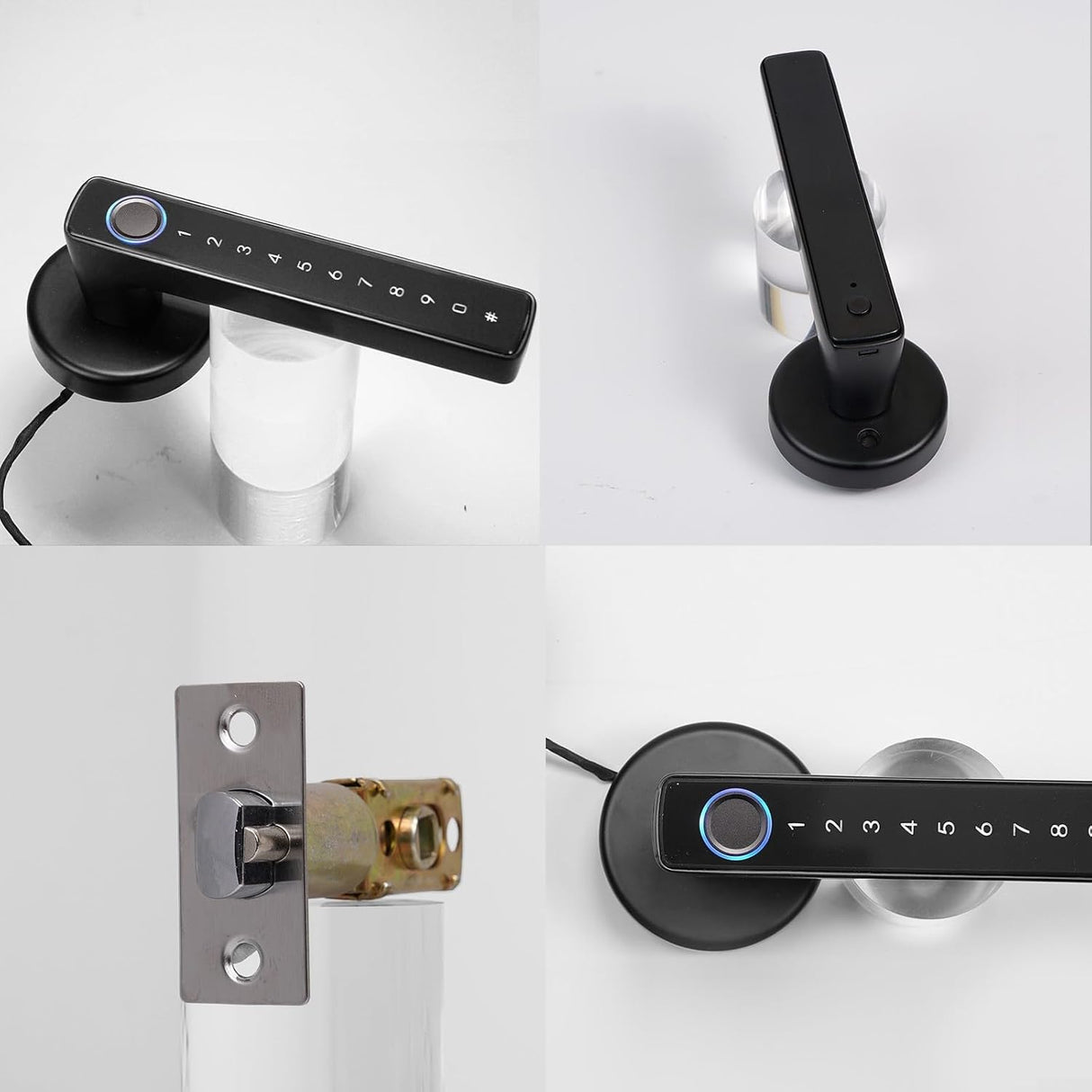 MOES Smart Deurklink Binnendeur met Vingerafdruk & PIN | Zigbee Slim Deurslot