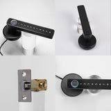 MOES Smart Deurklink Binnendeur met Vingerafdruk & PIN | Zigbee Slim Deurslot