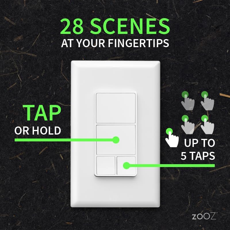 Zooz 800 Z-Wave Plus Scene Controller & Afstandsbediening | ZEN37