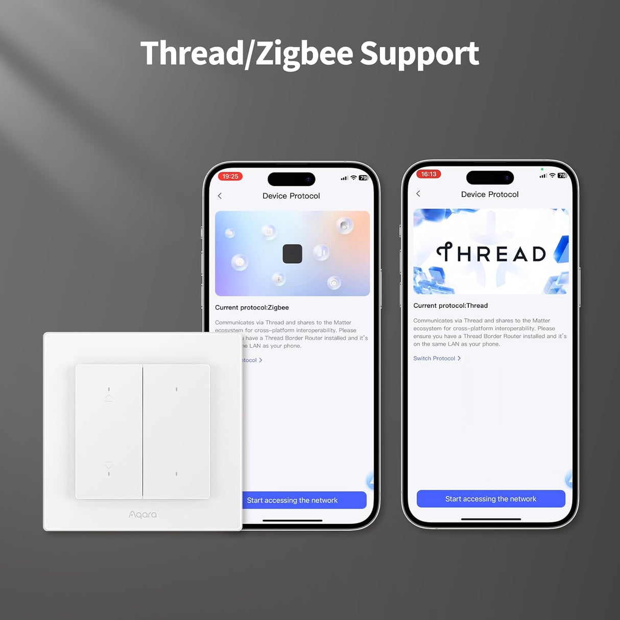 Aqara Shutter Switch H2 Kit – Slimme Rolluikschakelaar | EU