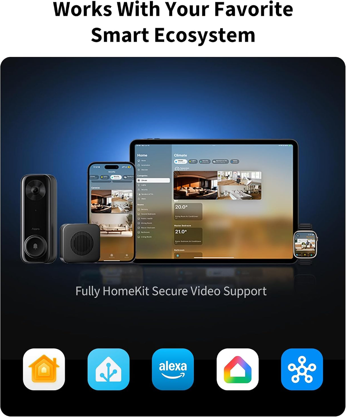 Aqara G400 Select WIRED Slimme Deurbel | 2K Video, PoE Support & Local AI