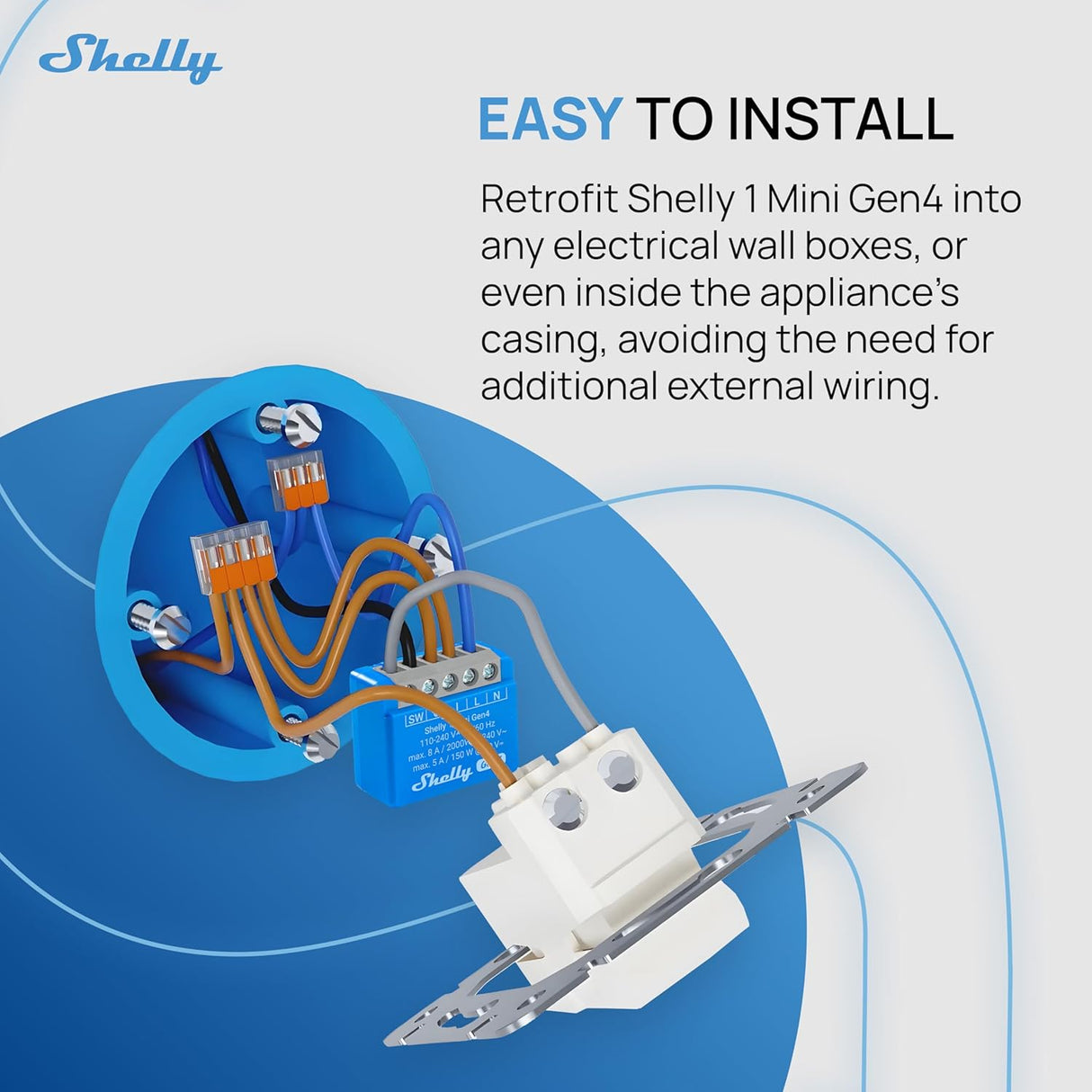 Shelly 1 Mini Gen4 – Kompakter Einbauschalter mit WiFi, Zigbee und Matter