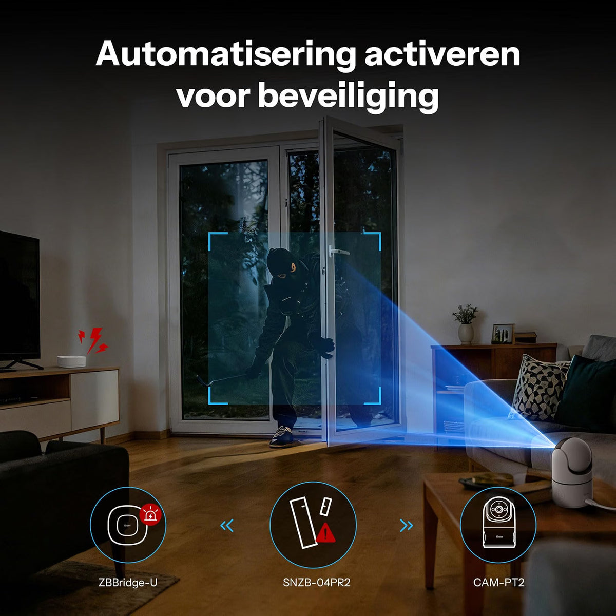 Sonoff SNZB-04PR2 SenseGuard Gen2 | Slanke Zigbee Deur/Raamsensor