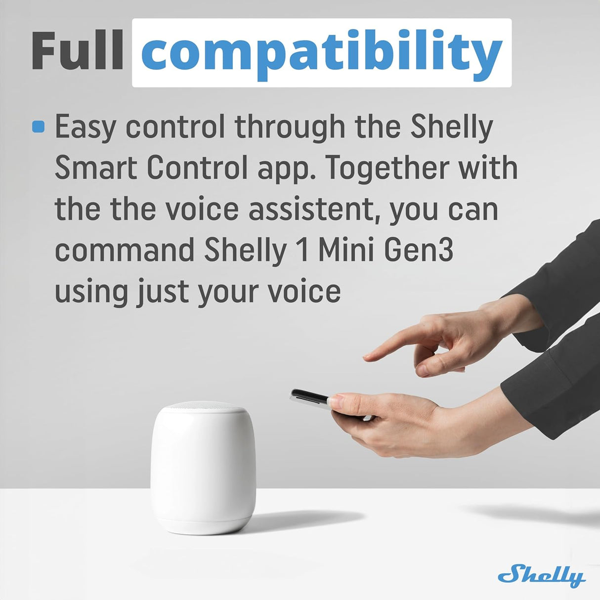 Shelly 1 Mini Gen3 | WiFi Smart Relay (1 Kanaal, 8A)