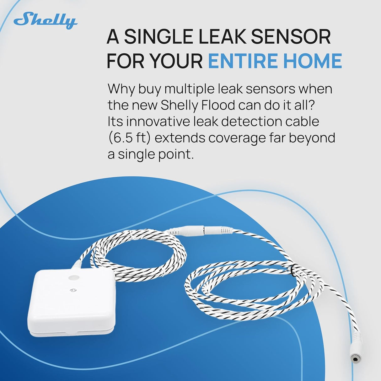 Shelly Flood Gen4 – Smart Water Leak Sensor with Wi-Fi, Zigbee, and Matter