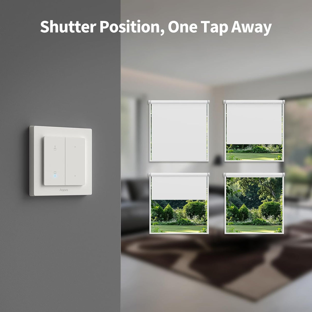 Aqara Shutter Switch H2 Kit – Slimme Rolluikschakelaar | EU