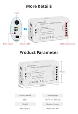 Zemismart ZML3 | Matter WiFi LED Strip Driver RGBCW (12-24V)