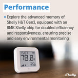 Shelly H&T Gen3 | Wi‑Fi temperatuur- en vochtigheidssensor met e‑paper display