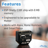 Shelly 2PM Gen3 – Intelligenter Unterputzschalter 2x 16A mit WiFi und Verbrauchsmessung