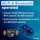 Shelly 2PM Gen3 – Intelligenter Unterputzschalter 2x 16A mit WiFi und Verbrauchsmessung