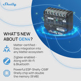 Shelly 2PM Gen4 – Doppel-Einbau-Schalter mit Energiemessung