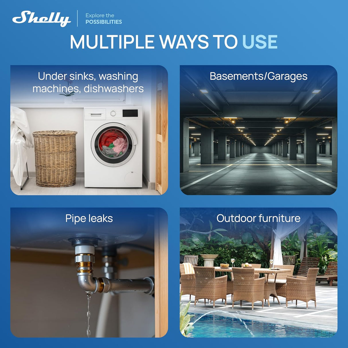 Shelly Flood Gen4 – Smart Water Leak Sensor with Wi-Fi, Zigbee, and Matter