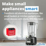 Shelly 1PM Gen3 Mini | Compacte 8A schakelaar met stroommeting en Wi-Fi