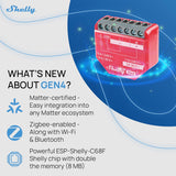 Shelly 1PM Gen4 | Smart Wi-Fi &amp; Matter Switch with Energy Metering