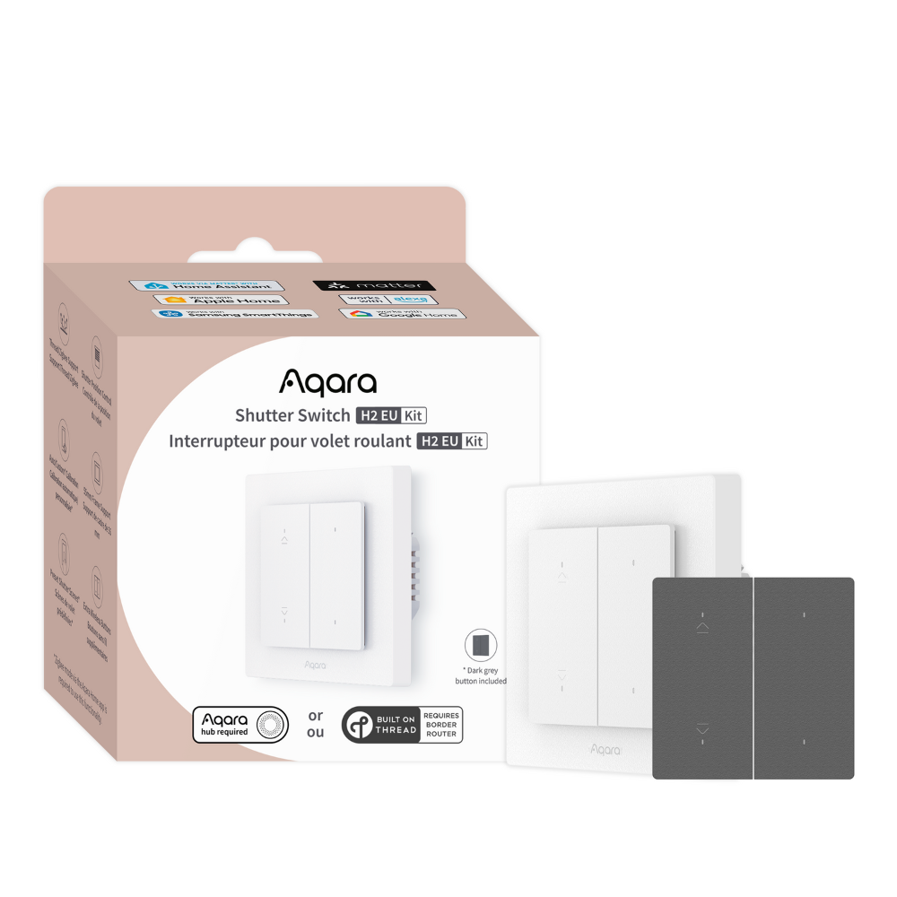 Aqara Shutter Switch H2 Kit – Slimme Rolluikschakelaar | EU