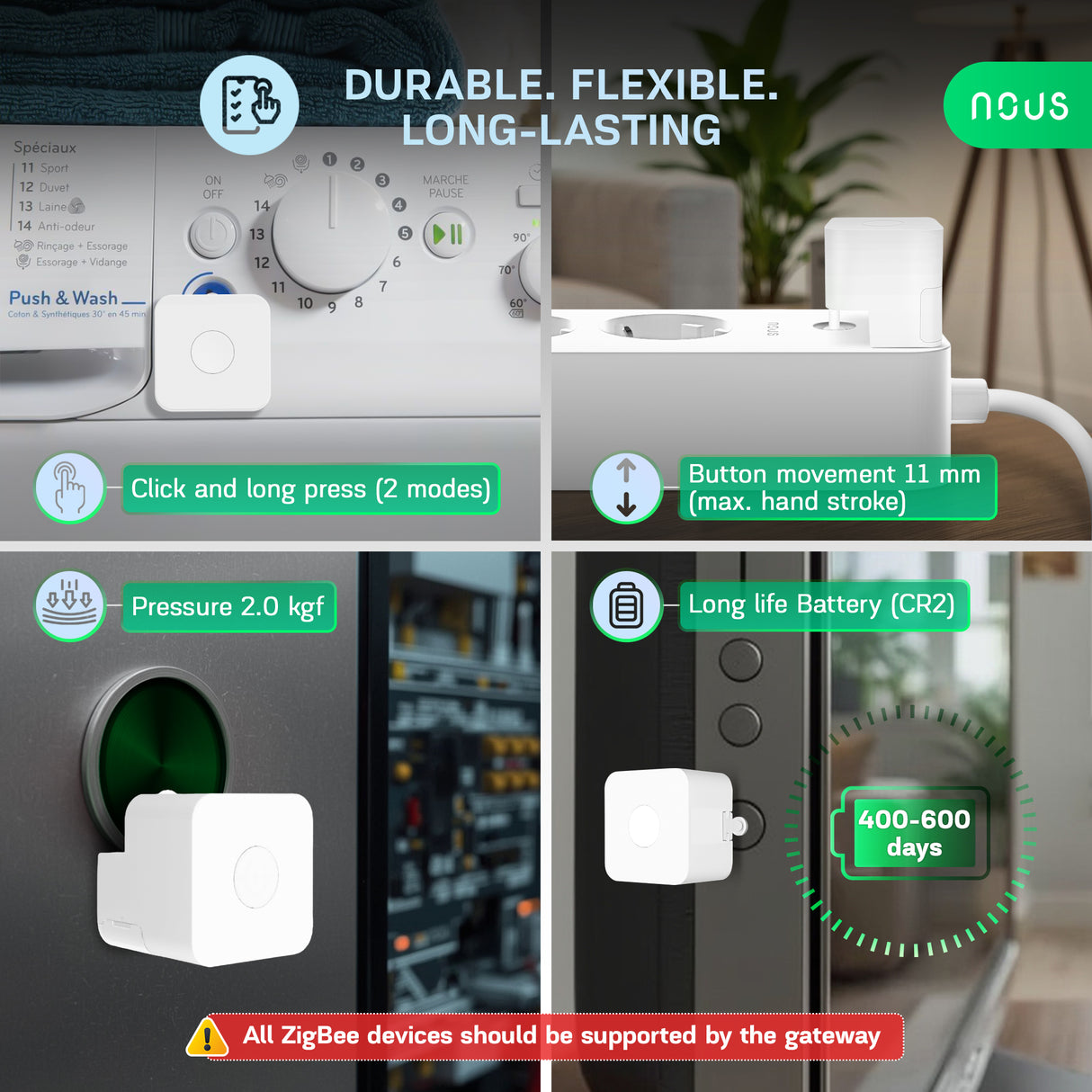 NOUS C2 Zigbee Fingerbot – Smart Knop Drukker Button Pusher