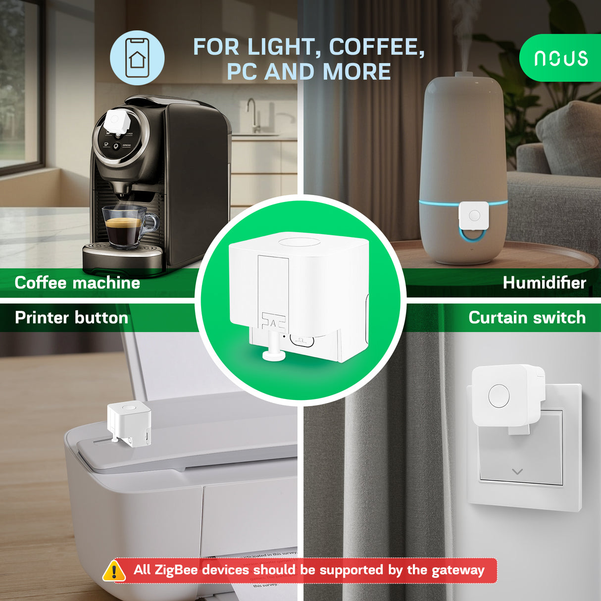 NOUS C2 Zigbee Fingerbot – Smart Knop Drukker Button Pusher