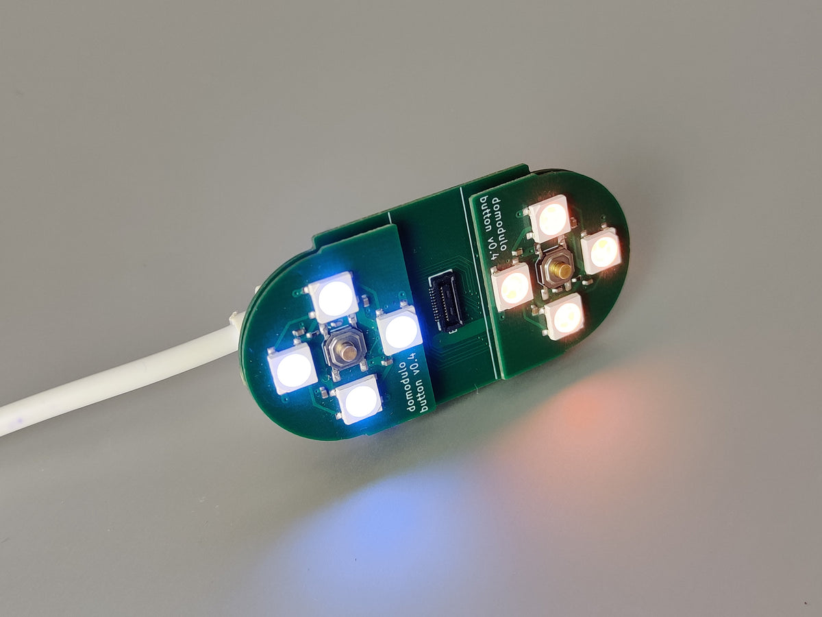 Domodulo Capsule Double Button Kit | Modulaire ESPHome Smart Controller