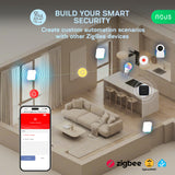 Nous E14 Zigbee Vibratiesensor met 80 dB Alarm voor Deuren, Ramen en Objecten
