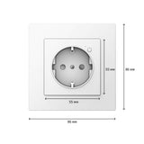 Aqara Wall Outlet H2 | Zigbee | 3680W - 16A | Type F (EU)