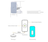 Heiman Zigbee Water Leak Sensor HS1WL-E | 2-Delige Leksensor met 120cm Kabel
