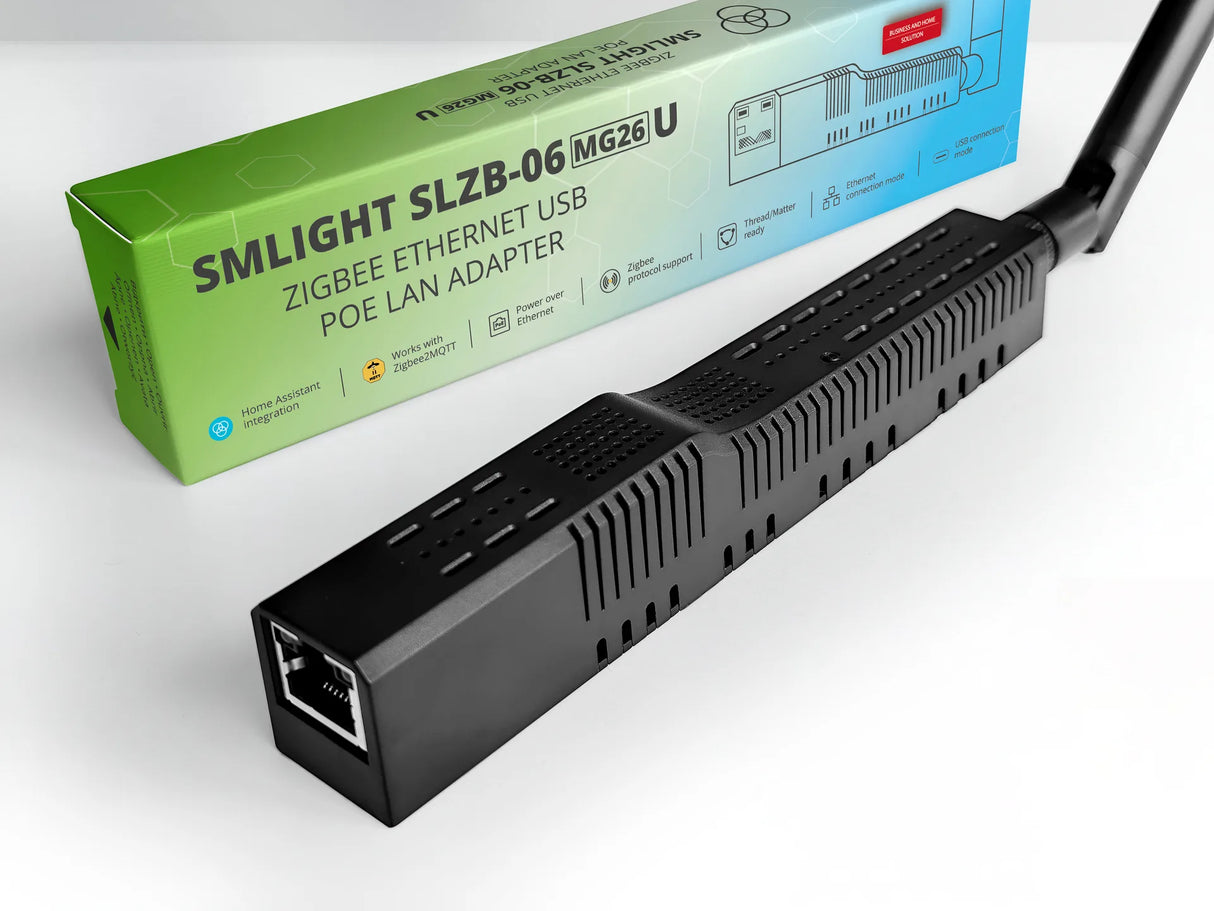 SMLIGHT SLZB-06MG26U – Zigbee Ethernet PoE Coördinator voor Home Assistant