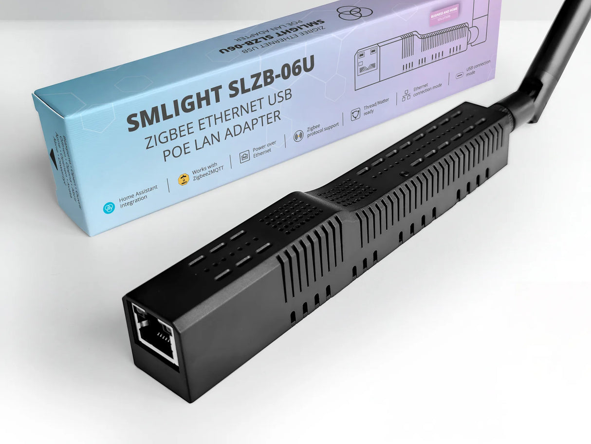 SMLIGHT SLZB-06U Zigbee 3.0 Coordinator met Ethernet, PoE, Wi-Fi en USB Passthrough