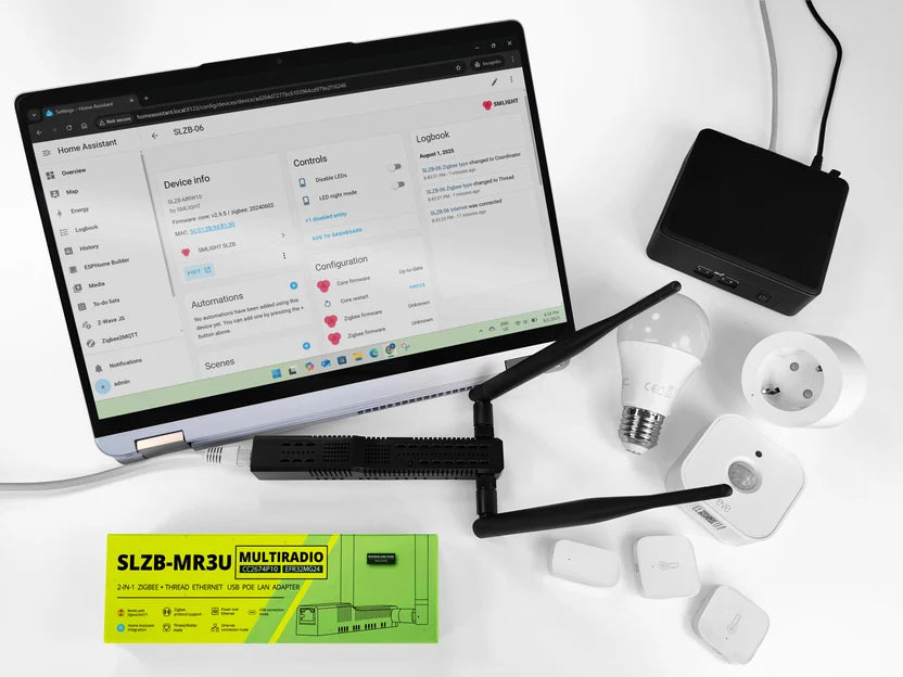 SMLIGHT SLZB-MR3U | Multi-Radio Zigbee 3.0 & Thread Ethernet PoE Coordinator