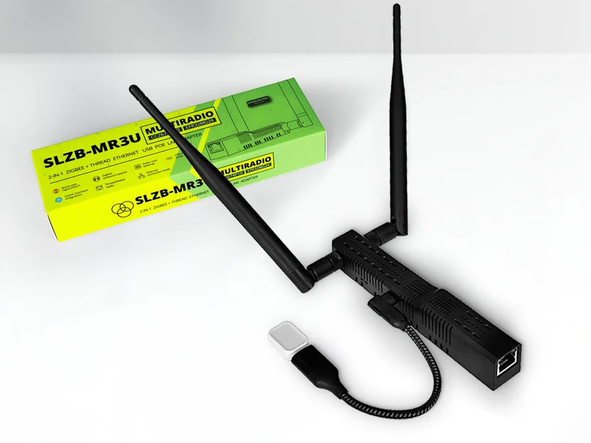 SMLIGHT SLZB-MR3U | Multi-Radio Zigbee 3.0 & Thread Ethernet PoE Coordinator