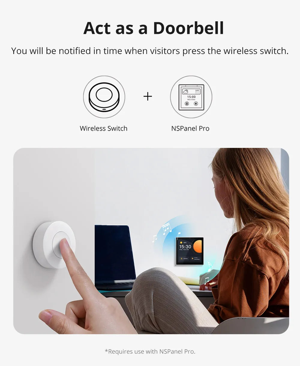 SONOFF SNZB-01P Zigbee 3.0 Draadloze Schakelaar