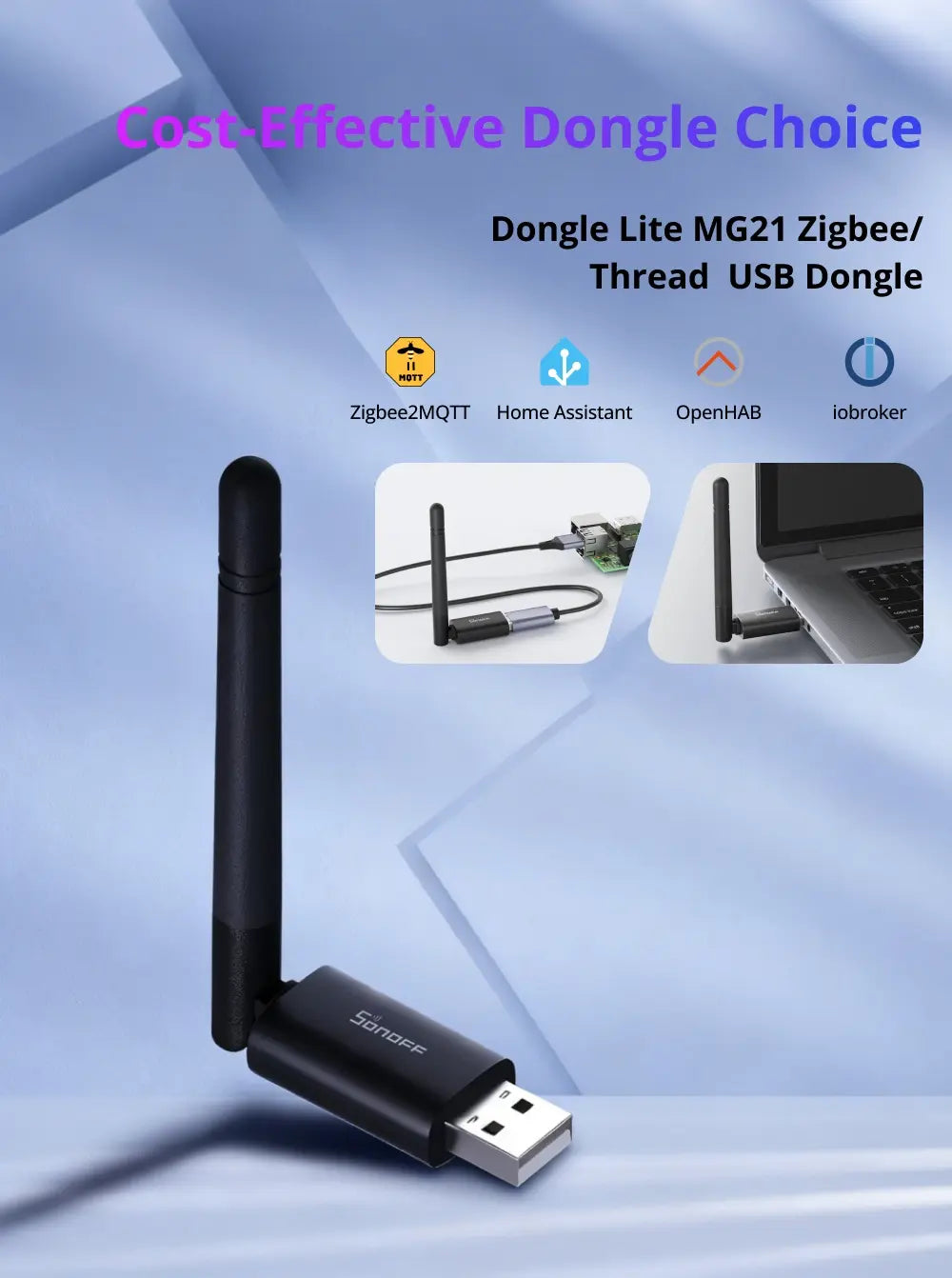 SONOFF Dongle Lite MG21 – Zigbee 3.0 & Thread USB Dongle