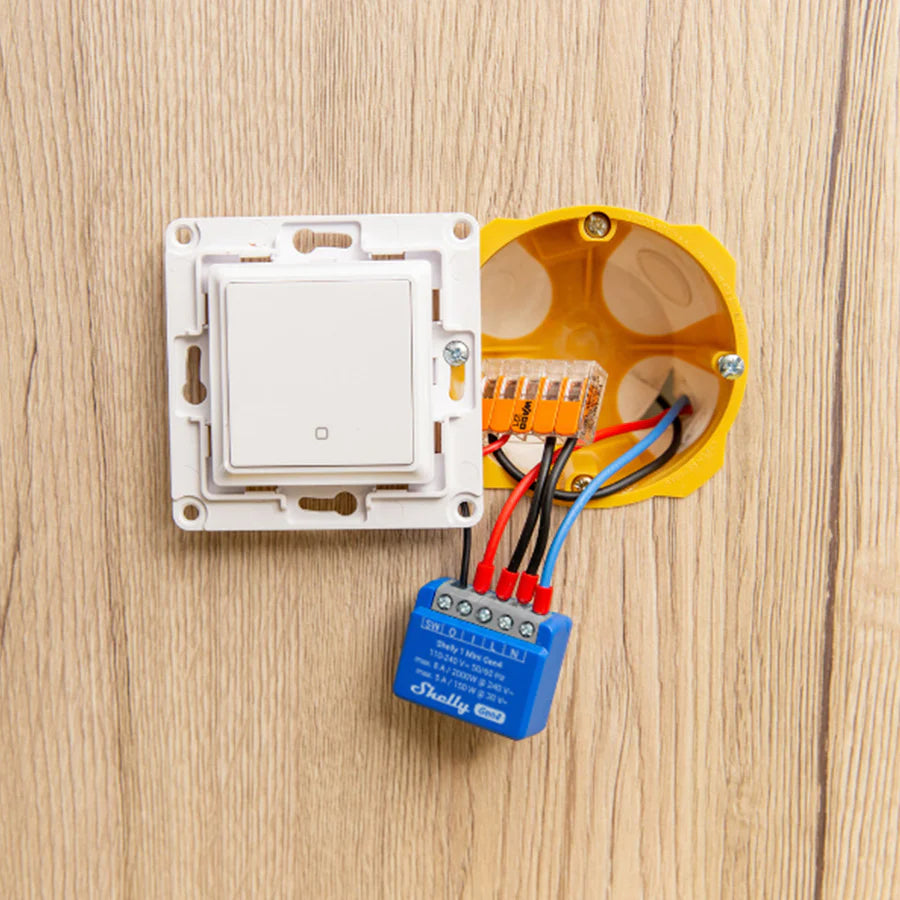 Shelly 1 Mini Gen4 – Kompakter Einbauschalter mit WiFi, Zigbee und Matter