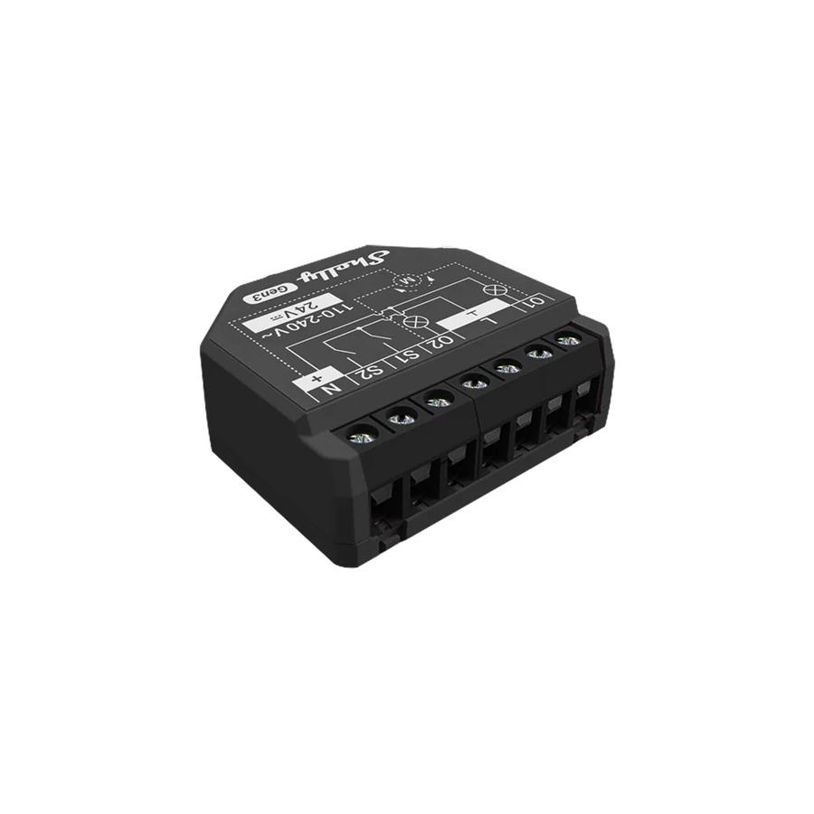 Shelly 2PM Gen3 – Intelligenter Unterputzschalter 2x 16A mit WiFi und Verbrauchsmessung