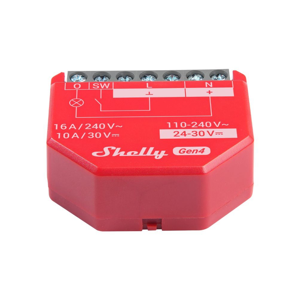 Shelly 1PM Gen4 | Slimme Wi-Fi & Matter Schakelaar met Energiemeting