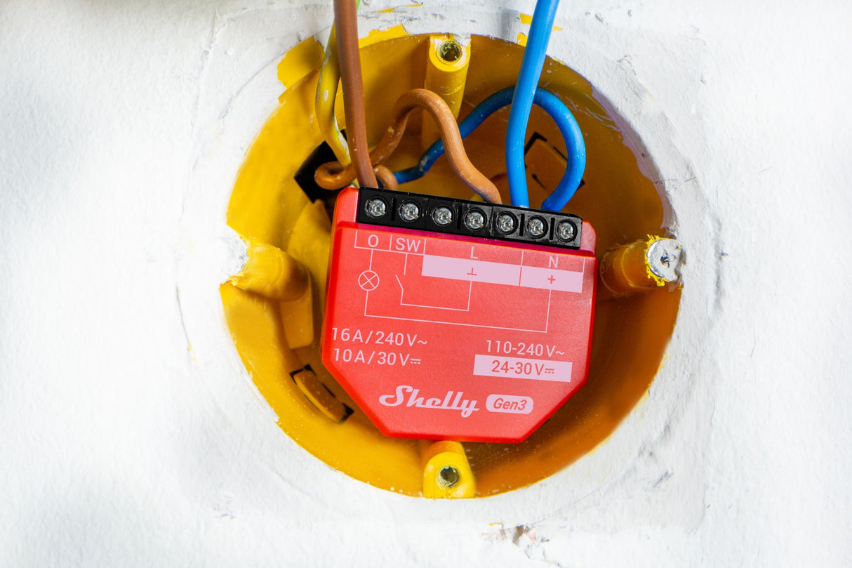 Shelly 1PM Gen3: | Wi-Fi Schakelaar met Energiemeting