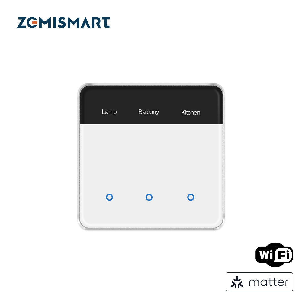 Zemismart ZM206 | Matter WiFi Wandschakelaar met Display