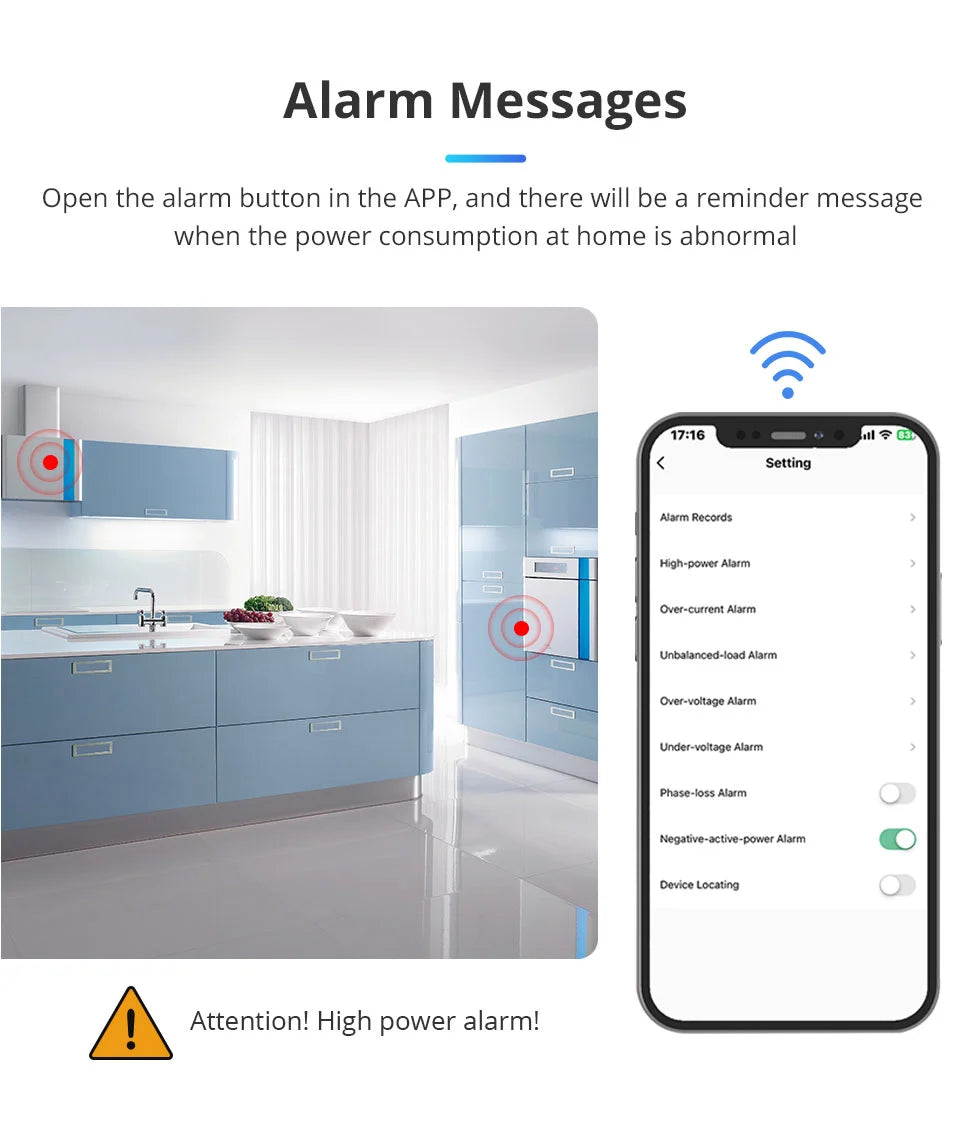 Zemismart SPM02-D2TZ | 3-fase 63A - Zigbee Smart Energiemeter