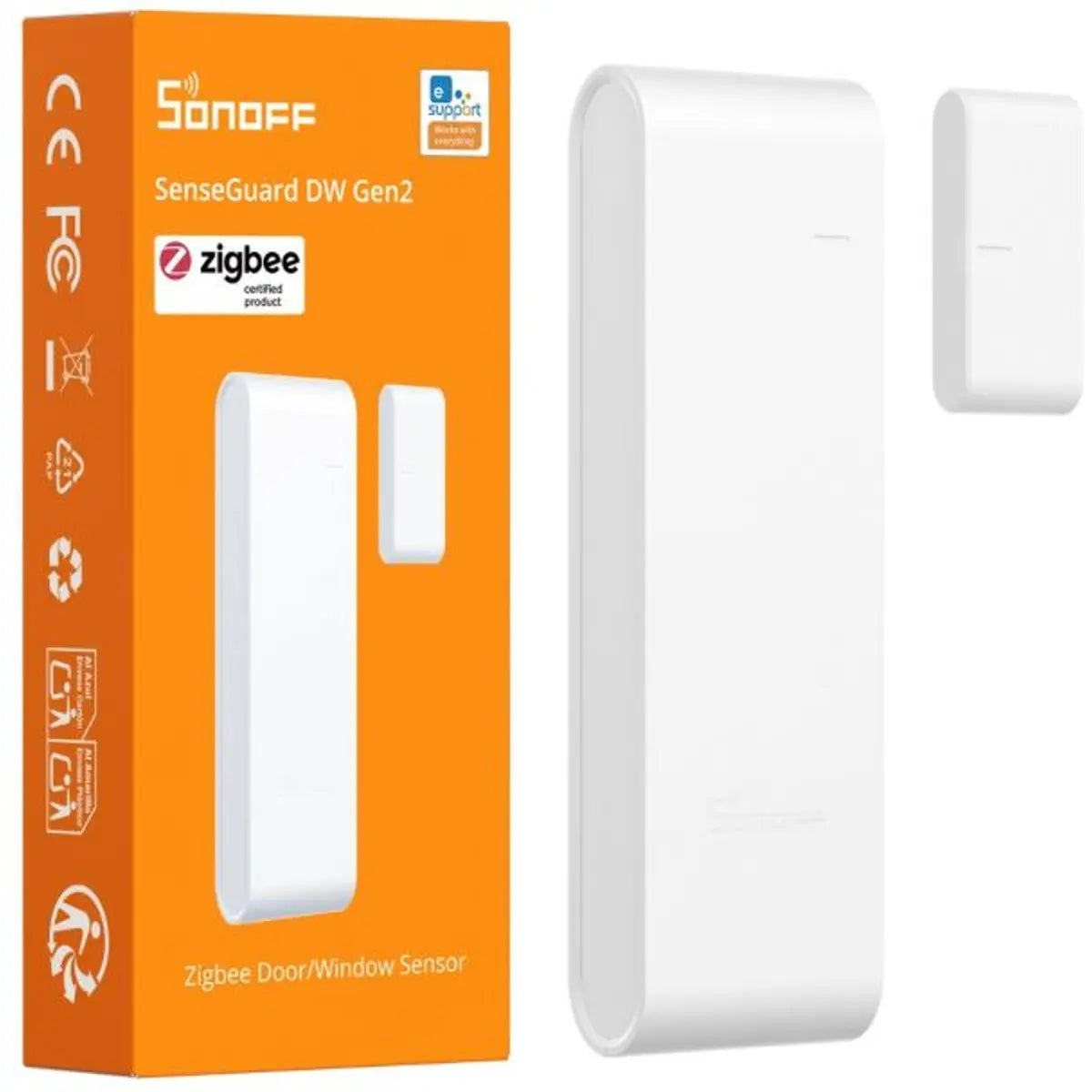 Sonoff SNZB-04PR2 SenseGuard Gen2 | Slanke Zigbee Deur/Raamsensor